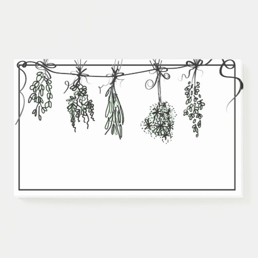 Garden Herbs Post-it® Notes (Voorkant)