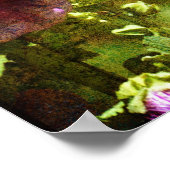 Garden Hollyhock Floral Joy Poster (Hoek)