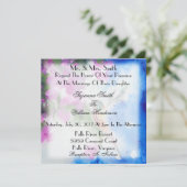 Garden Hummingbird Elegant Wedding Invitations (Debout devant)