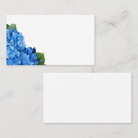 Garden Hydrangea Weddenschap Blank Plaatskaartje (Voorkant / Achterkant)