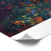 Garden in Giverny door Claude Monet Poster (Hoek)