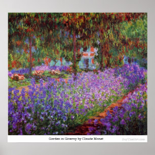 Garden in Giverny door Claude Monet Poster