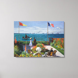 Garden in Sainte-Adresse   Claude Monet Canvas Afdruk