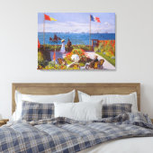Garden in Sainte Adresse door Claude Monet Canvas Afdruk (Insitu (Slaapkamer))