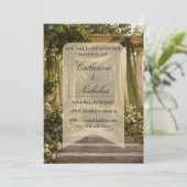 Garden inspired wedding invitation (Debout devant)