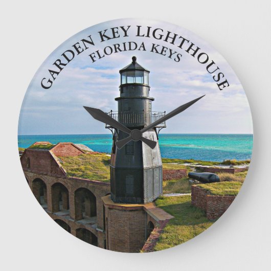 Garden Key Lighthouse, Dry Tortugas Florida Clock Grote Klok (Voorkant)