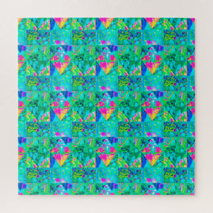 Garden Kilt Schilderen met Hydrangea en Blues Legpuzzel