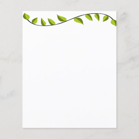 Garden Leaf Gardening Green Flyer (Achterkant)