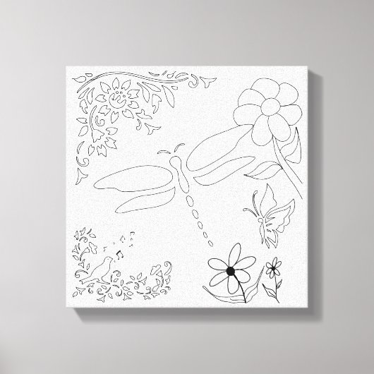 Garden Life DIY Schilder het Canvas Afdruk (Voorkant)