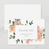 Garden Love Flat Carte de remerciements (Devant / Derrière)