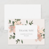 Garden Love Flat Carte de remerciements (Devant / Derrière)