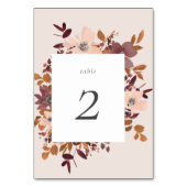 Garden Love Numéro de table (Dos)