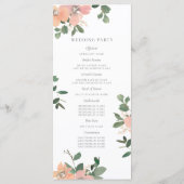 Garden Love Wedding Programma (Achterkant)