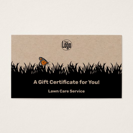 Garden Maintenance Service Cadeaubon Visitekaartje (Voorkant)