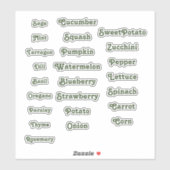 Garden Marker Sticker (Vel)