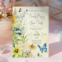 Garden Meadow Boho Wildflower Wedding