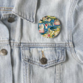 Garden Of Earthly Delights Hieronymus Bosch Ronde Button 5,7 Cm (In situ)
