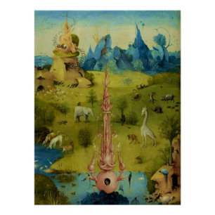 Garden of Eden - Hieronymus Bosch Perfect Poster