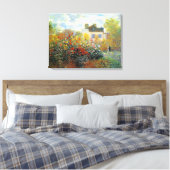 Garden of Monet at Argenteuil Fine Art Canvas Afdruk (Insitu (Slaapkamer))