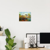 Garden of Monet at Argenteuil Fine Art Poster (Thuiskantoor)