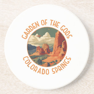 Garden of the Gods Colorado Springs Distress Cir Zandsteen Onderzetter