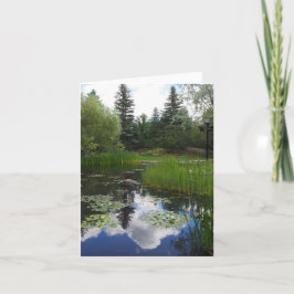 Garden Park Reflecties Gevouwen Wenskaart Kaart