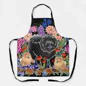 GARDEN PARTY Chow All-Over Imprimer Tablier (Recto)
