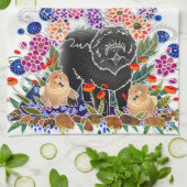 GARDEN PARTY chow cuisine serviette blanche arrièr (Plié)