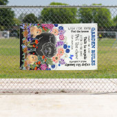 GARDEN PARTY chow jardin bannière 3'x5' (En situation)