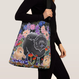 GARDEN PARTY CHOW - Ontwerper crossbody of canvas  Tas