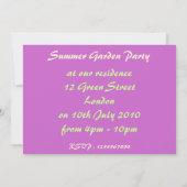 Garden Party - Invitation (Dos)