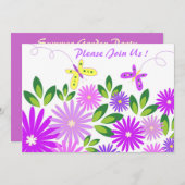 Garden Party - Invitation (Devant / Derrière)