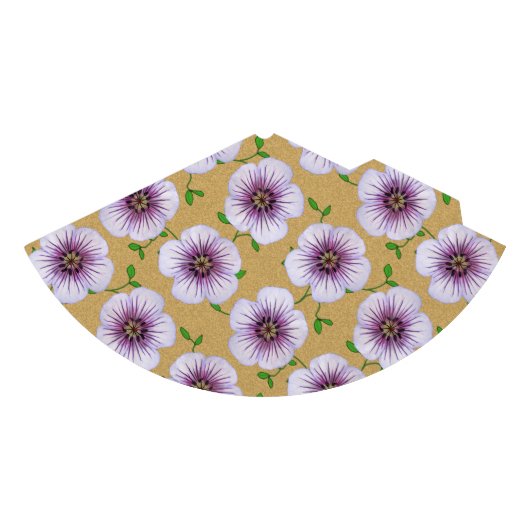 Garden Party Purple Flowers op elke kleur Feesthoedjes (Voorkant)