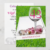 Garden Party verjaardagsuitnodiging Kaart (Voorkant / Achterkant)