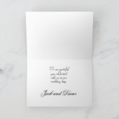 Garden Party Wedding Bedankt Kaart (Binnen)