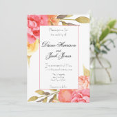 Garden Party Wedding Kaart (Staand voorkant)