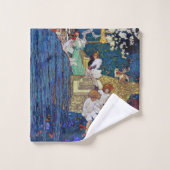 Garden Party with Dog & Cat, Jessie Willcox Smith Bad Handdoek (Wasdoekje)