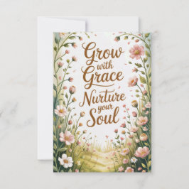 Garden Path Scene Groeien met Grace Quote