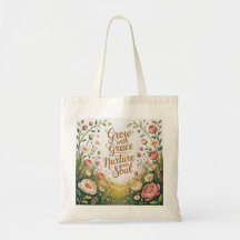 Garden Path Scene Groeien met Grace Quote