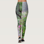 Garden Pathway in Bloom creëer, natuurlijk gekleur Leggings (Achterkant)
