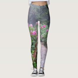Garden Pathway in Bloom creëer, natuurlijk gekleur Leggings