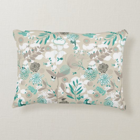 Garden Pattern Accent Kussen (Achterkant)