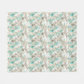 Garden Pattern Fleece Deken (Voorkant (Horizontaal))
