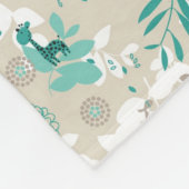 Garden Pattern Fleece Deken (Hoek)