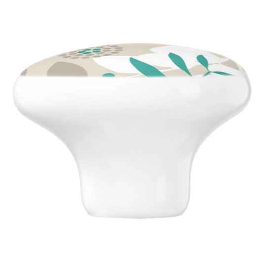 Garden Pattern Keramische Knop (Zijkant)