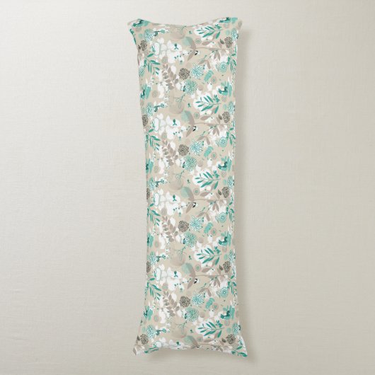 Garden Pattern Lichaamskussen (Voorkant Verticaal)