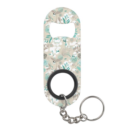 Garden Pattern Sleutelhanger Flessenopener (Achterkant)