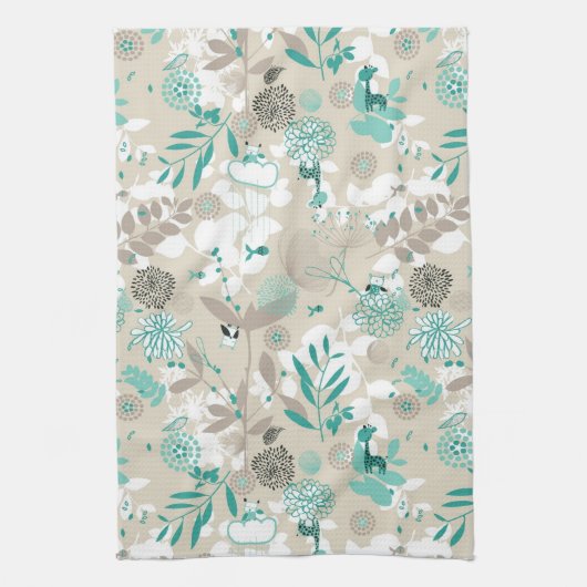 Garden Pattern Theedoek (Verticaal)