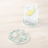 Garden Pattern Zandsteen Onderzetter (Zijkant)