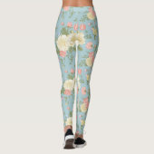 Garden Peony Floral Pattern Leggings (Achterkant)